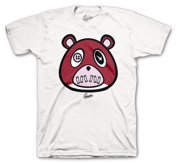 Retro 5 Pink Foam Shirt - ST Bear - White