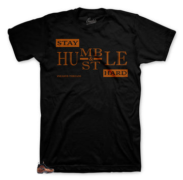 Foam Hyper Crimson Stay Humble shirt to match basketball sneakers