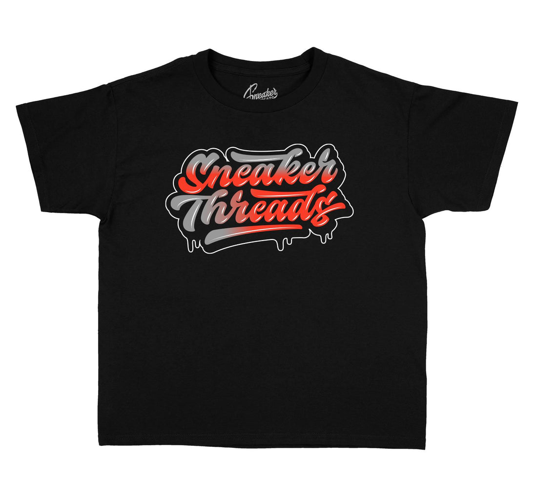 Shirt collection design for kids to match the foamposite lava sneakers