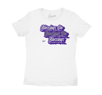 Womens Mid 1 Unite Shirt - Blessings - White