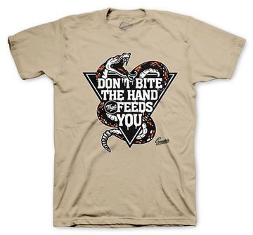 Retro 3 Animal Instinct Shirt - Hand that Feeds - Tan