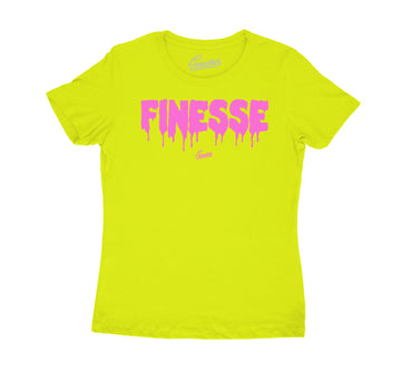 Lemon Venom Jordan 4 sneaker to match ladies tee collection