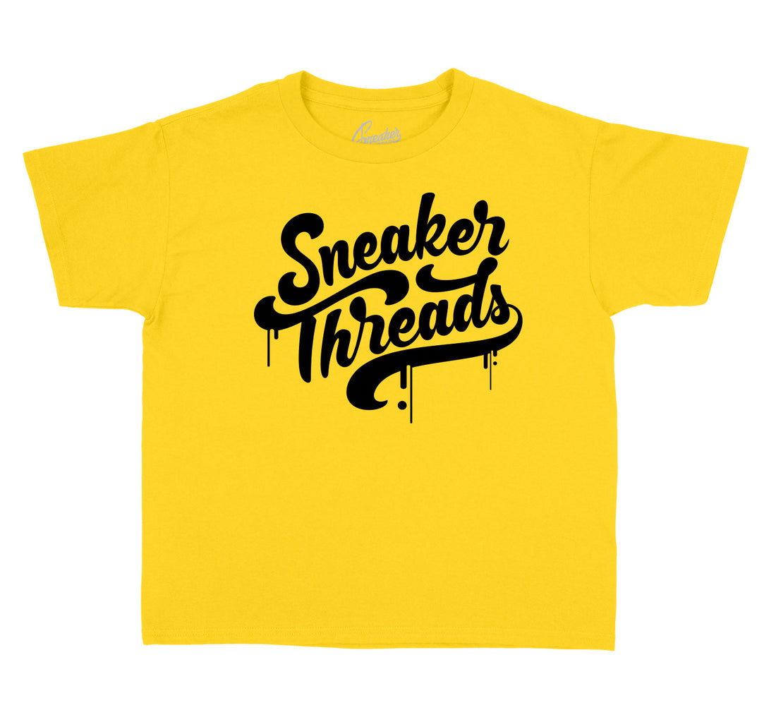 Kids shirt to match Jordan 9 uni gold sneaker collection