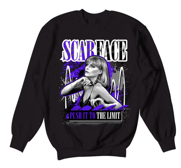 Jordan 13 court purple sneaker sweaters match Court purple sweatshirts