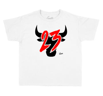 kids shirts matching with Jordan 4 fire red sneakers