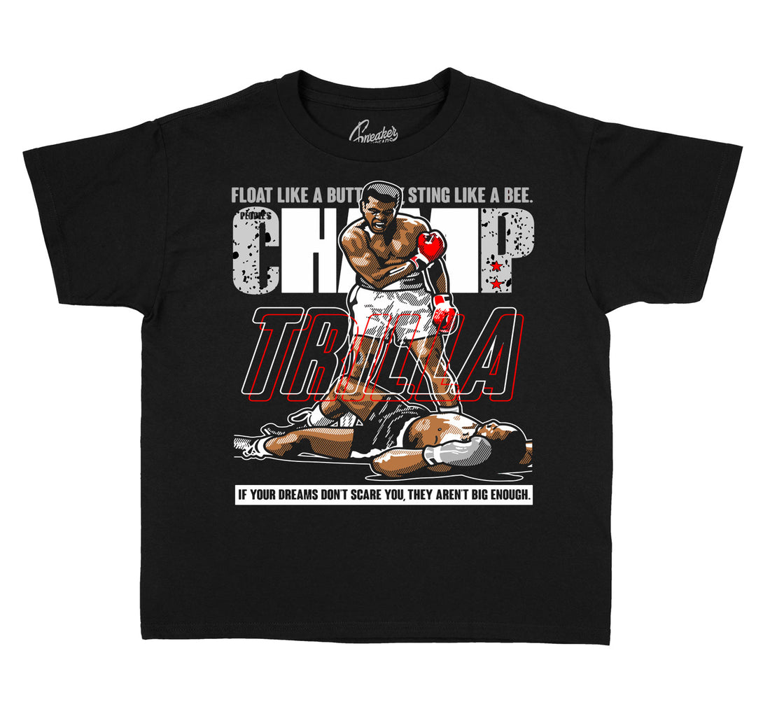 Tech Grey Jordan 4 kids tees