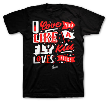 Retro 6 Carmine Shirt - Love Kicks - Black