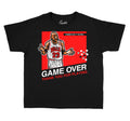 Kids Jordan retro 4 red thunder  shirt to match perfect Thunder 4s