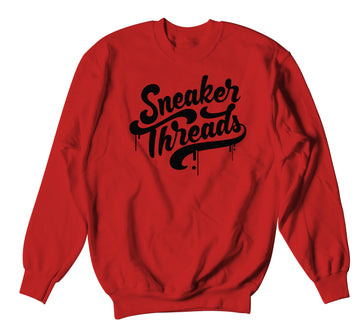 Retro 6 Carmine Sweater - ST Drip - Red