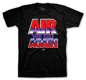 Retro 5 Top 3 Shirt - Air We Go - Black