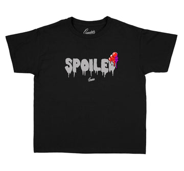 kids Jordan 7 black gloss matching kids tee collection