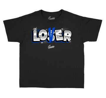 Kids T shirt collection to match with Jordan 5 Racer Blue sneaker collection