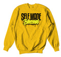 Volt Gold Jordan 1 sneaker collection matching with mens sweaters