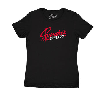 ladies t shirt collection made to match the gym red 9s