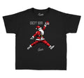 Kids shirts match Jordan 11 cool grey shoes. Boys Retro 11 cool grey