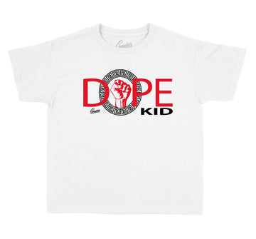 Jordan Retro 9 gym red sneaker matching kids shirts