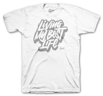Living My Best Life Cloud White 350 Yeezy shirts for men