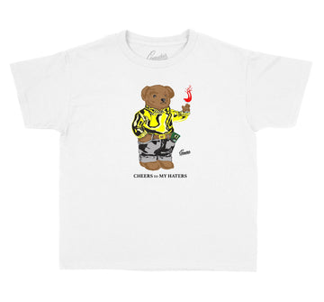 Citron Tint Jordan 6 sneaker collection matching kids shirt collection