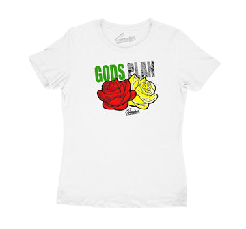 Ladies shirt collection designed to match the Jordan 4 pasta sneaker collection