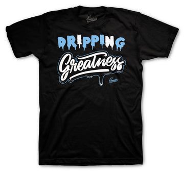 T shirt collection matching with Jordan 9 university blue sneaker collection