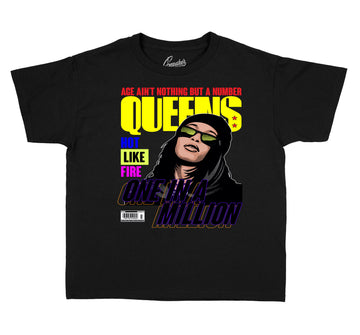 Jordan hat the 5 sneaker collection to match kids tee collection