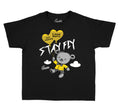 Laser Orange 3s matching kids  shirts