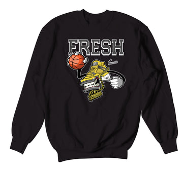 Retro 4 Lightning Sweater - Fresh Fours - Black