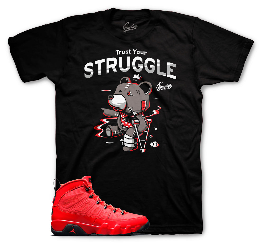 Jordan 9 Chile Red Sneaker Tees