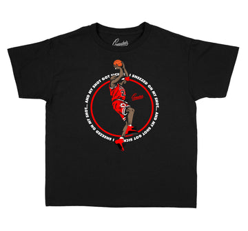 boys shirts matching with Jordan 12 flu game sneaker collection