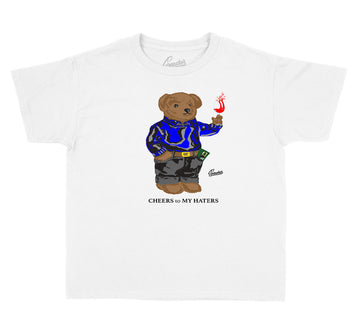 Kids jordan 12 game royal sneaker tees match shoes.
