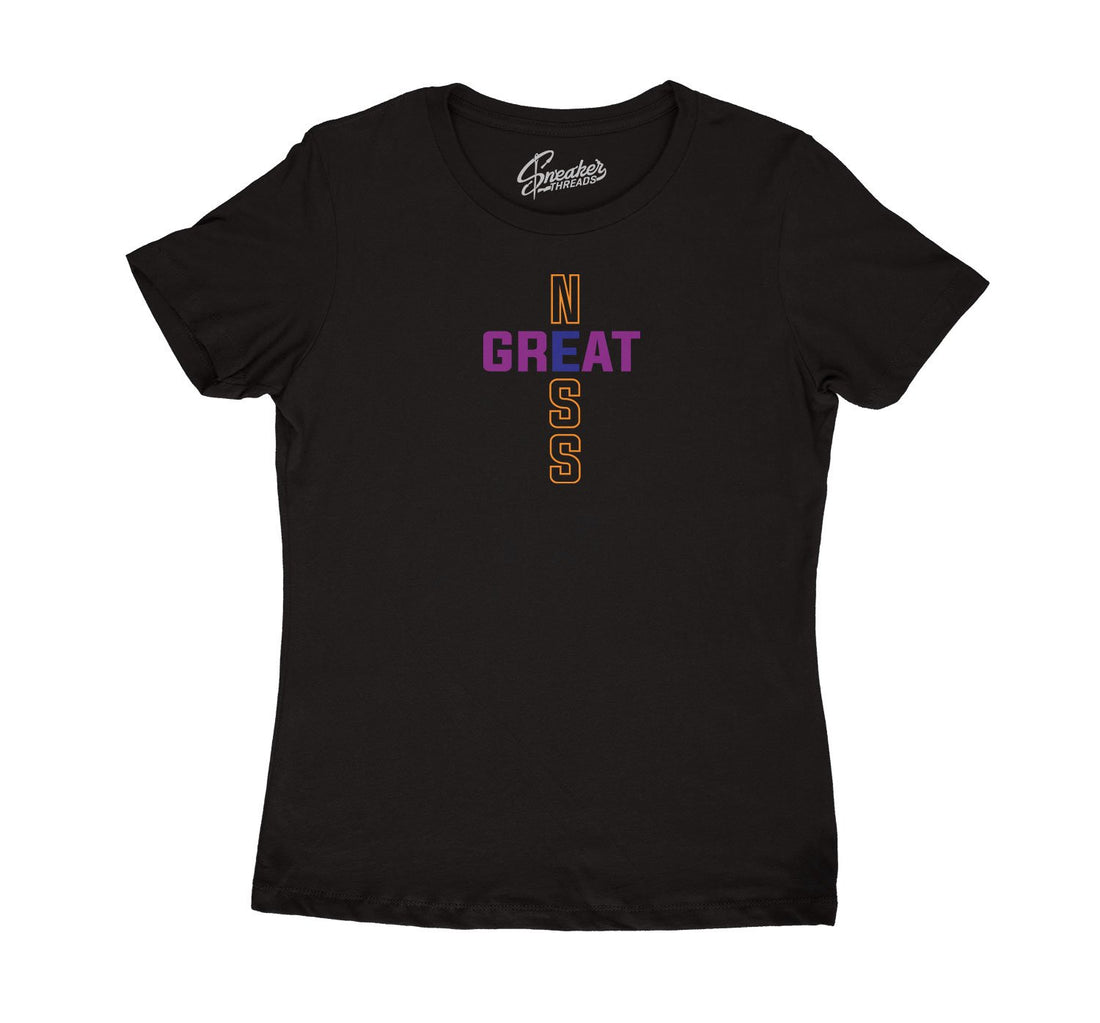 Women shirt to match Jordan 4 Rush Violet sneaker