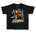 Kids  shirt collection matching with jordan 1 pollen sneaker collection