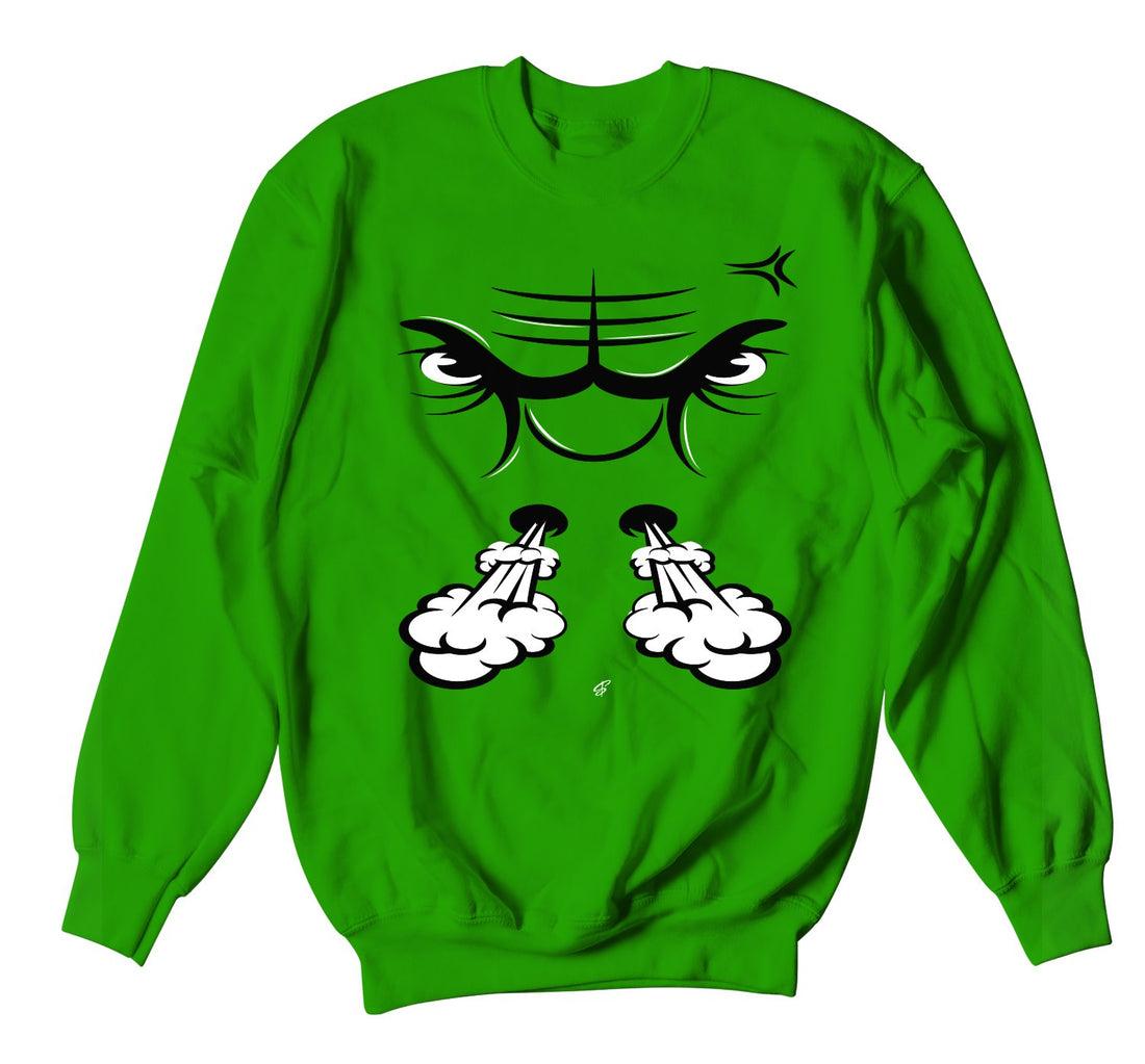 Jordan retro 1 pine green sneaker collection has matching crewneck sweaters