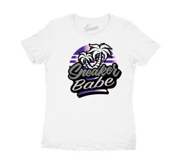 Womens Mid 1 Unite Shirt - Palms Babe - White
