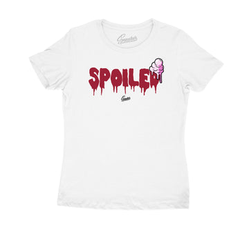 Womens Pink Foam 5 Shirt - Spoiled - White