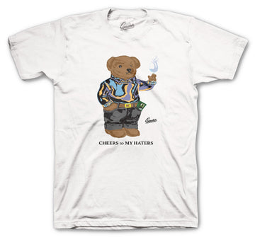 Yeezy shirts designed to match the yeezy carbon blue sneaker collection