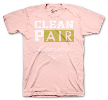 T shirt for men matched with Jordan 6 gold hoops sneaker collection