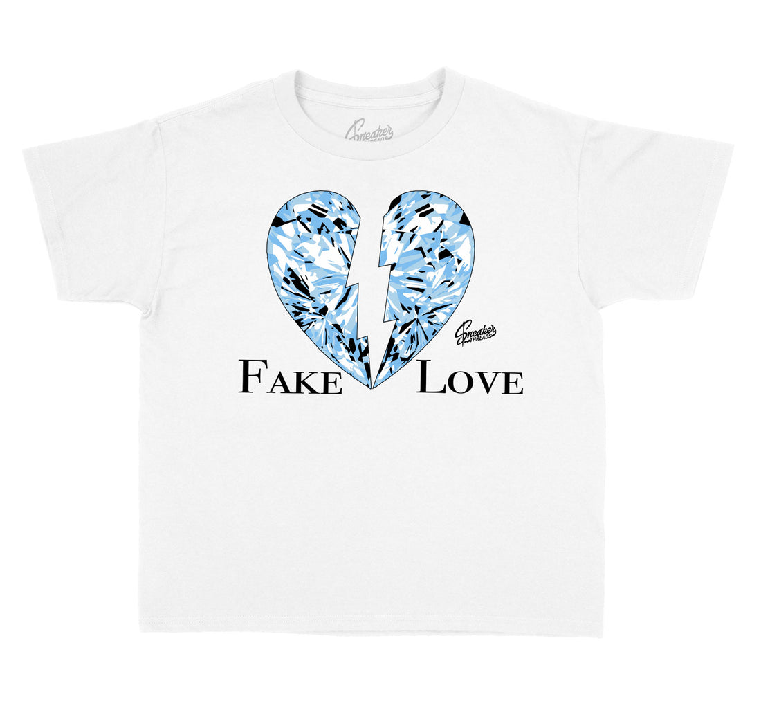 Kids t shirts to match the Jordan 11 legend blue sneakers