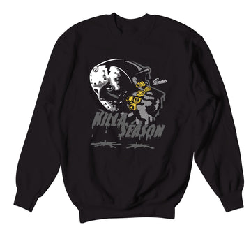 Black Cat Jordan 4 sneaker collection matching sweater crewnecks
