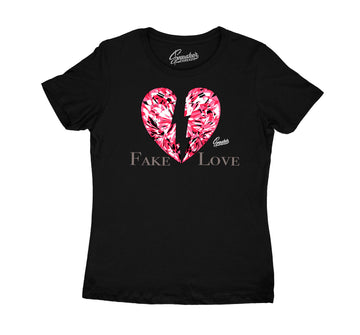 Womens Taupe Haze 4 Shirt - Love - Black