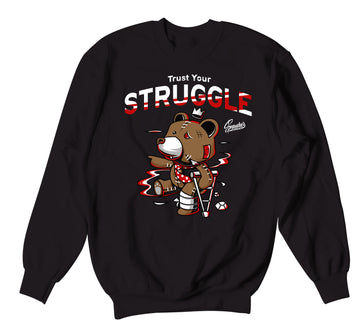 Retro 6 Carmine Sweater - Trust Your Struggle - Black