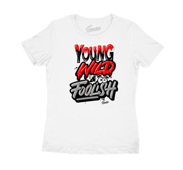 Fire Red Jordan 5 sneaker collection matches with women shirt collection