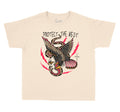 British Khaki Jordan 6 sneaker collection matching with boys tee collection