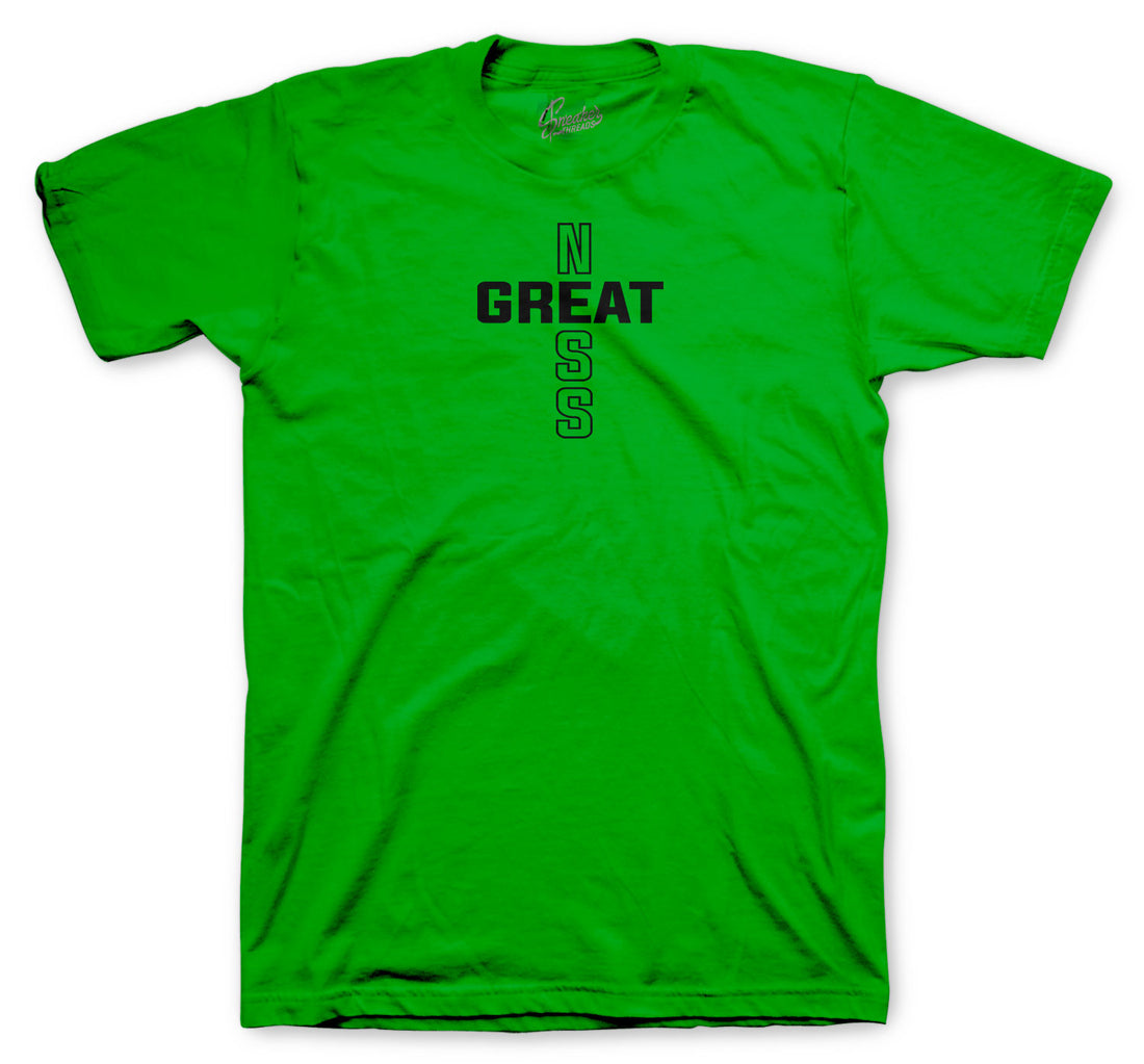 Jordan 1 pine green sneaker tees match OG retro 1s.