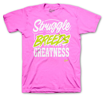 Retro 4 Lemon Venom Shirt - Struggle Breeds - Neon Pink
