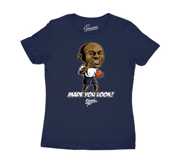 T shirt for women matching the jordan 1midnight navy sneakers