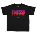 kid shirt collection created to match the Jordan 7 black gloss collection