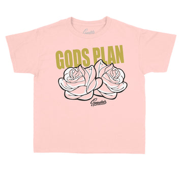 kids t shirts match Jordan 6 gold hoops