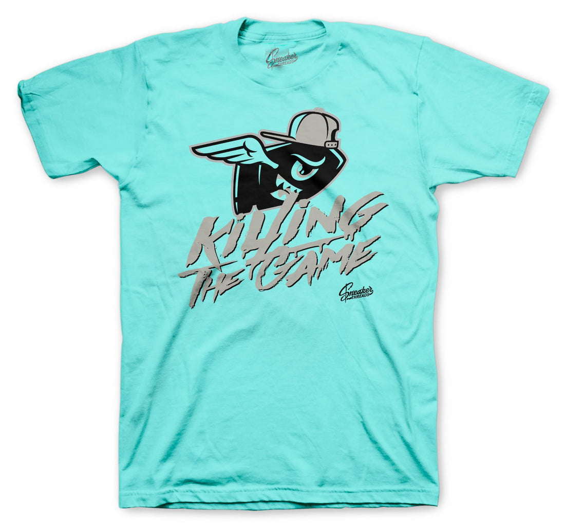 Shirt collection to kill the game with Jordan 13 Island green