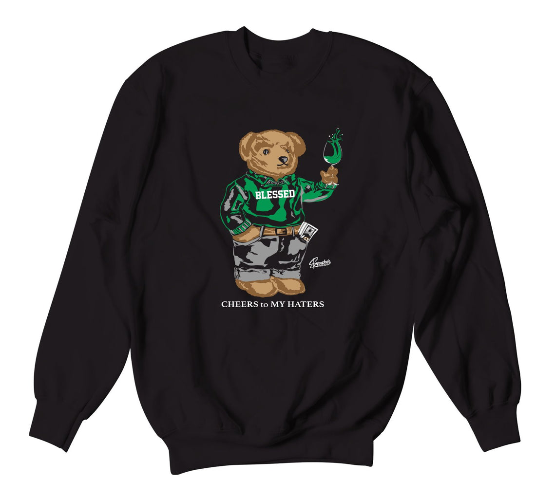 sweater collection designed to match the Jordan 1 pine green